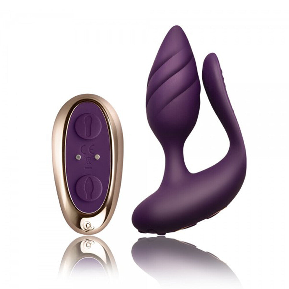 PlayBound UK adult toys & lingerie: rocks off cocktail remote control couples vibe purple