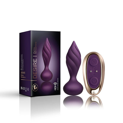 PlayBound UK adult toys & lingerie: rocks off petite sensations desire butt plug purple