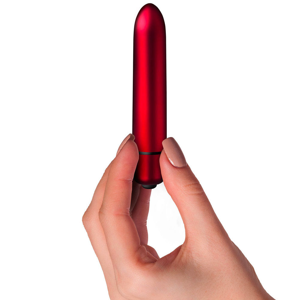 PlayBound UK adult toys & lingerie: rocks off truly yours scarlet velvet 90mm bullet