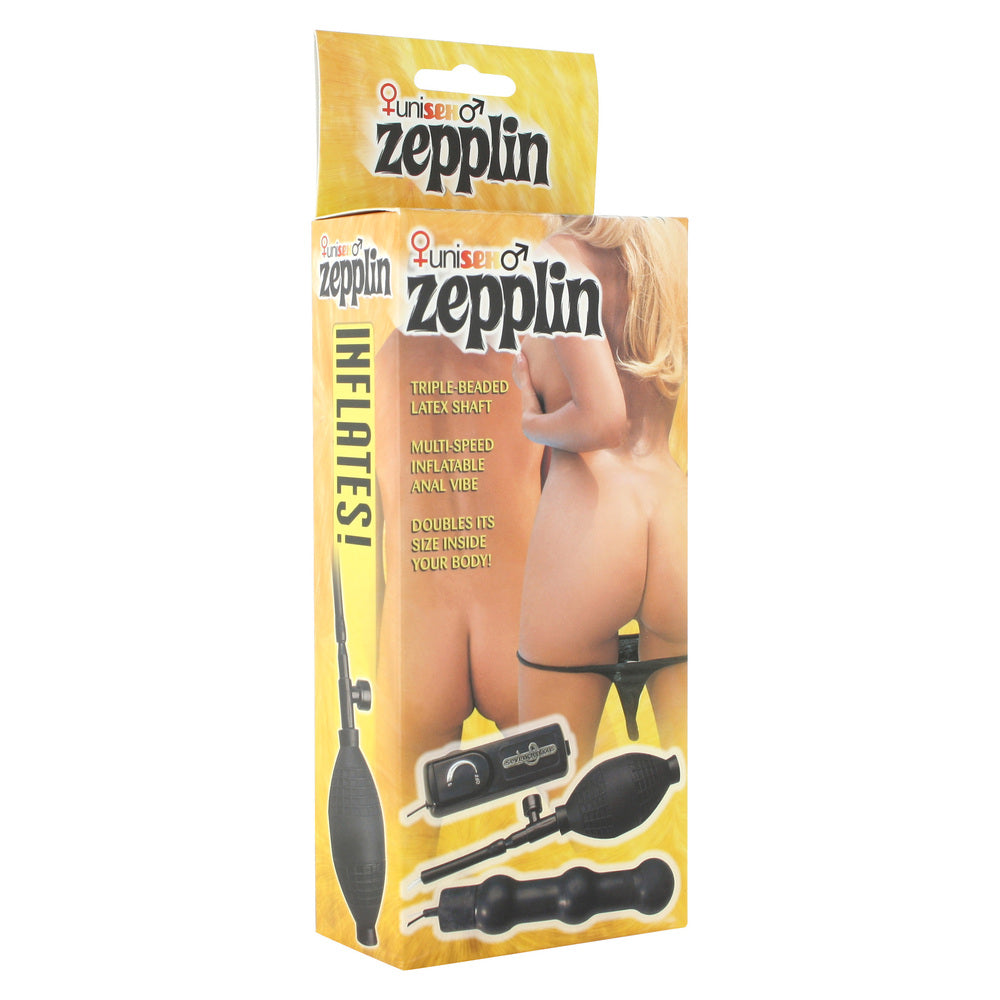 PlayBound UK adult toys & lingerie: zepplin unisex inflatable vibrating anal wand black