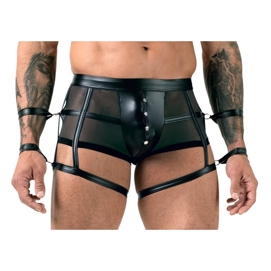 PlayBound UK adult toys & lingerie: svenjoyment pants with arm restraints