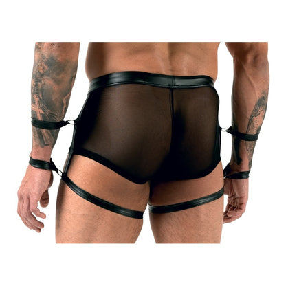 PlayBound UK adult toys & lingerie: svenjoyment pants with arm restraints