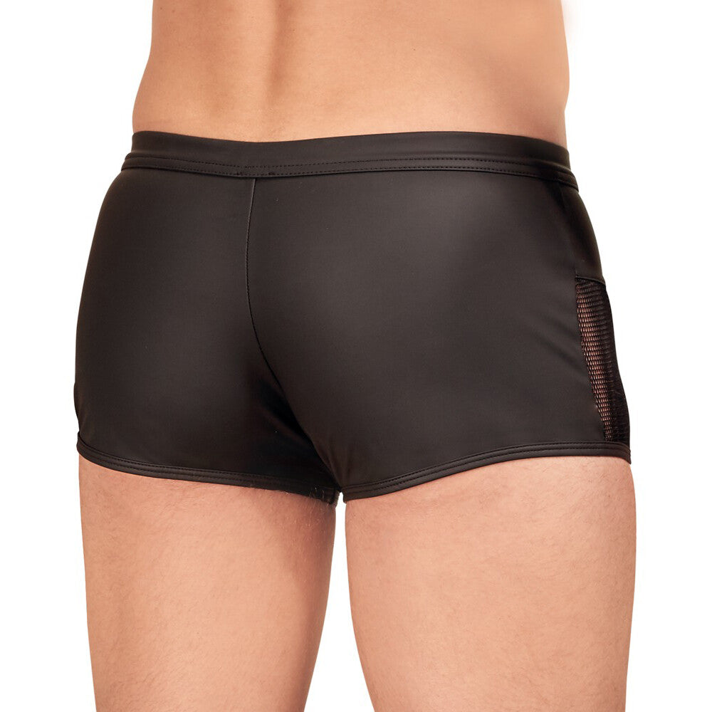 PlayBound UK adult toys & lingerie: nek matte look pants with zip opening black