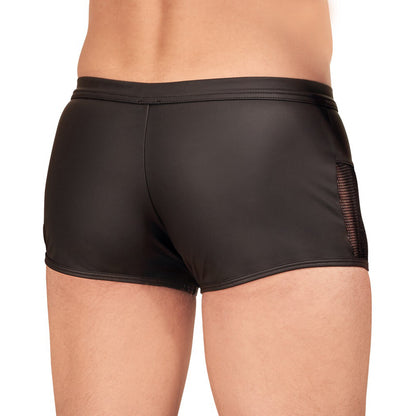 PlayBound UK adult toys & lingerie: nek matte look pants with zip opening black