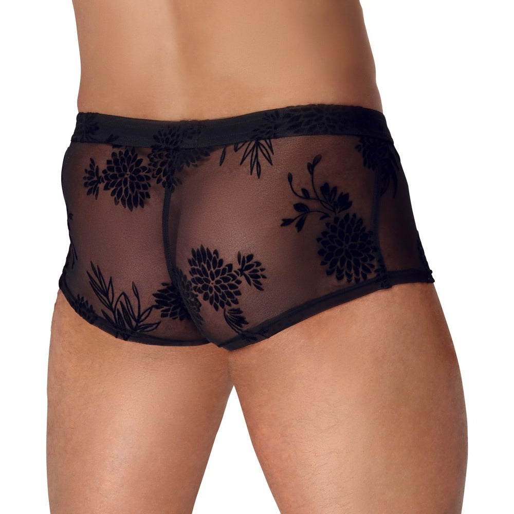 PlayBound UK adult toys & lingerie: noir sheer floral lace pants