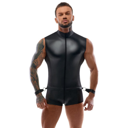 PlayBound UK adult toys & lingerie: body jumpsuit with restraints