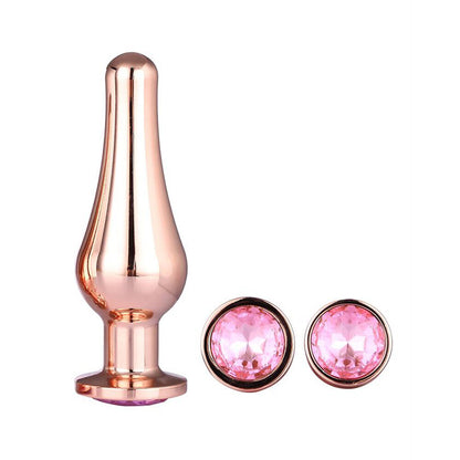 PlayBound UK adult toys & lingerie: gleaming butt plug set rose gold