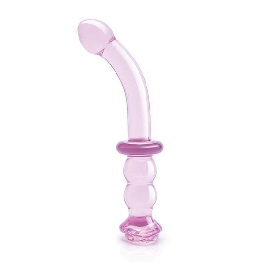 PlayBound UK adult toys & lingerie: glaze glass rosebud gspot dildo