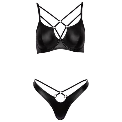 PlayBound UK adult toys & lingerie: cottelli matte black bra set