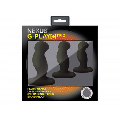 PlayBound UK adult toys & lingerie: nexus g play trio vibrating prostate massagers black