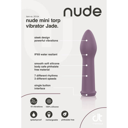 PlayBound UK adult toys & lingerie: nude jade mini torp vibrator