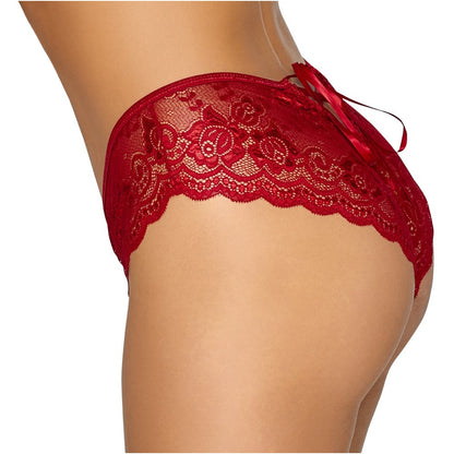 PlayBound UK adult toys & lingerie: cottelli crotchless panty red