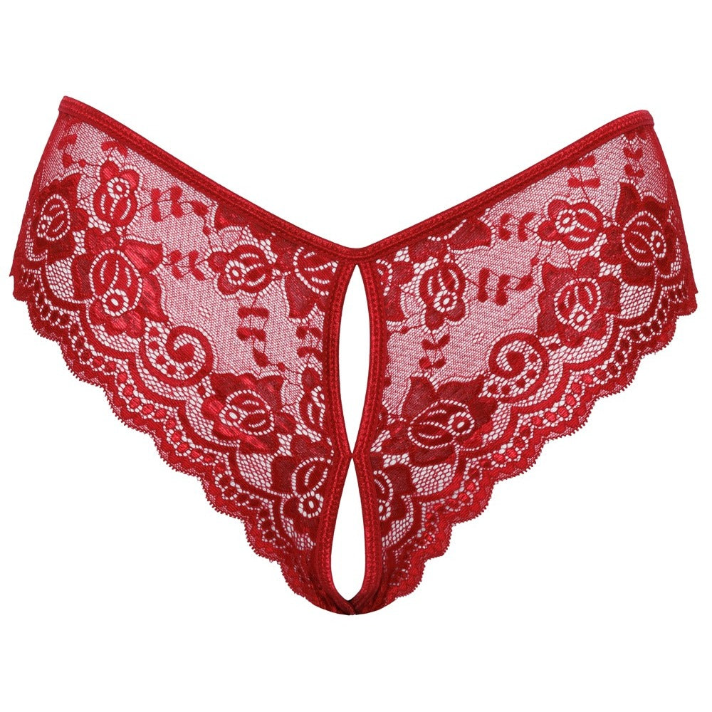 PlayBound UK adult toys & lingerie: cottelli crotchless panty red