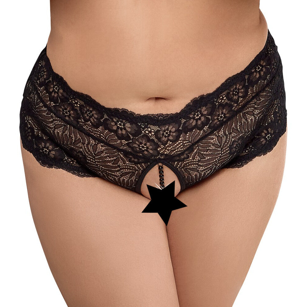 PlayBound UK adult toys & lingerie: cottelli curves panties with pearl chain