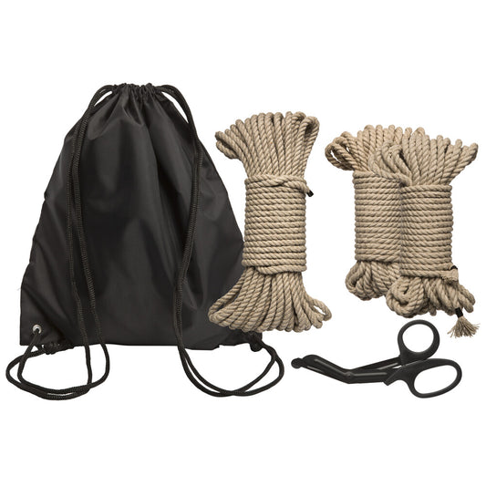 PlayBound UK adult toys & lingerie: kink bind and tie initiation 5 piece hemp rope kit