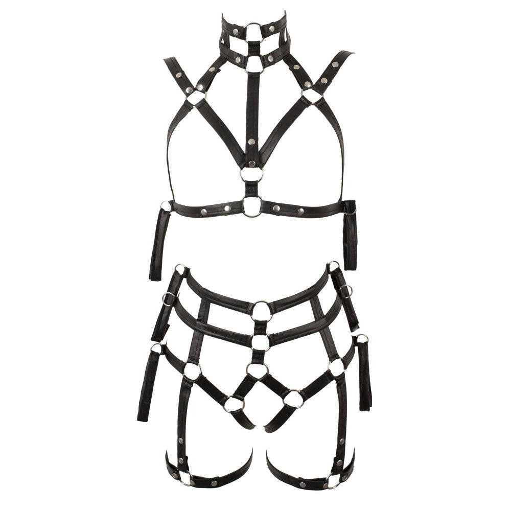 PlayBound UK adult toys & lingerie: 2 piece matt look bondage set