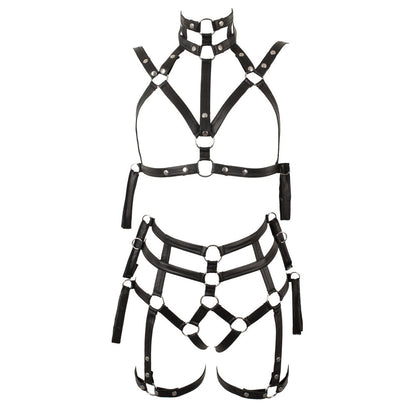 PlayBound UK adult toys & lingerie: 2 piece matt look bondage set