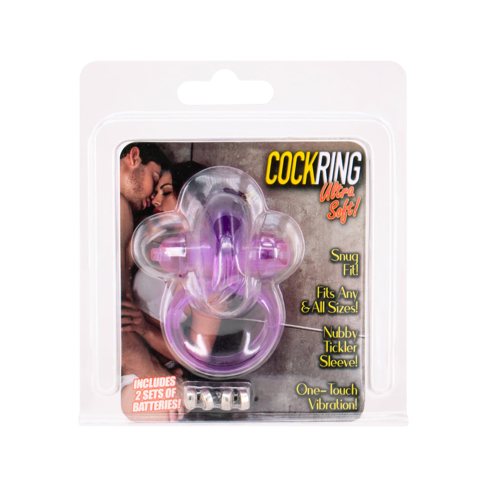 PlayBound UK adult toys & lingerie: rabbit ultra soft vibrating cockring