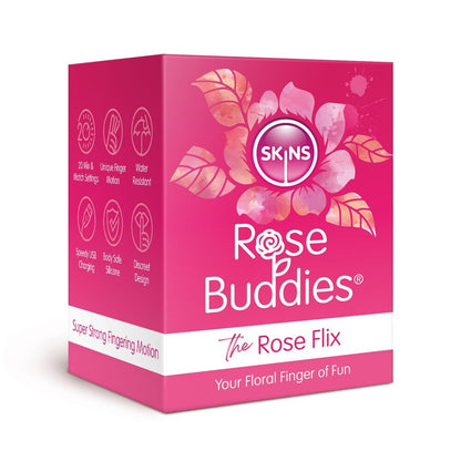 PlayBound UK adult toys & lingerie: skins rose buddies the rose flix clitoral massager pink