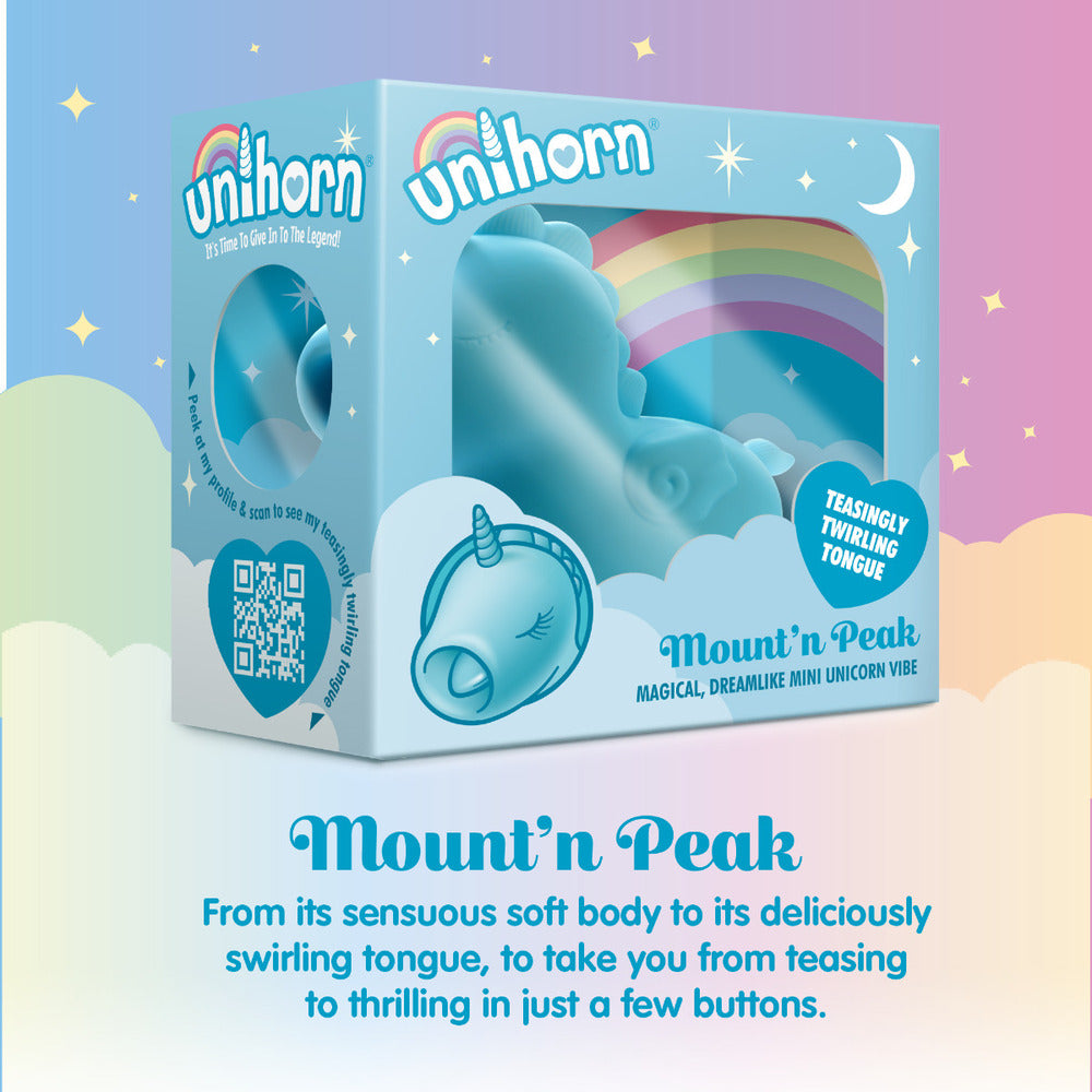PlayBound UK adult toys & lingerie: unihorn mountn peak twirling tongue unicorn vibe
