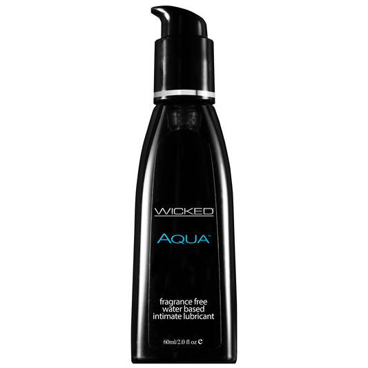 PlayBound UK adult toys & lingerie: wicked aqua fragrance free waterbase lubricant 60mls