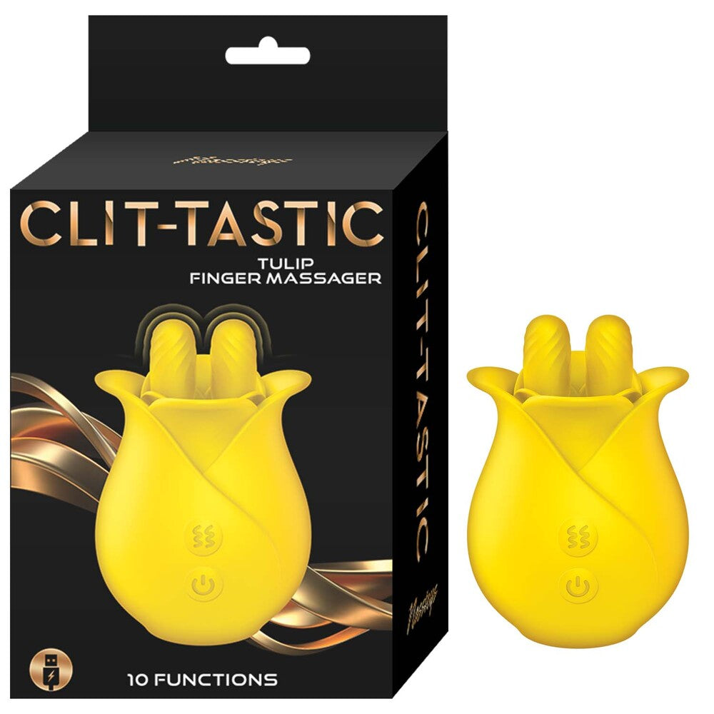 PlayBound UK adult toys & lingerie: clittastic tulip finger massager rechargeable