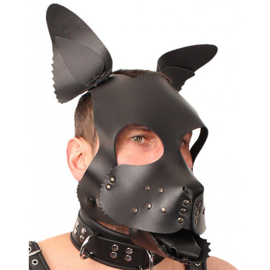 PlayBound UK adult toys & lingerie: red leather puppy dog mask