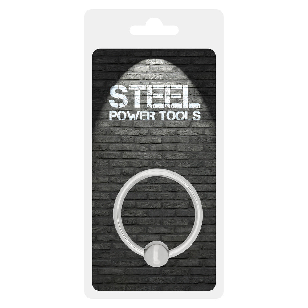 PlayBound UK adult toys & lingerie: steel power tools acorn penis ring 30mm