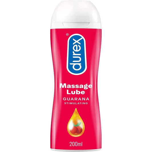 PlayBound UK adult toys & lingerie: durex massage lube guarana stimulating 200ml