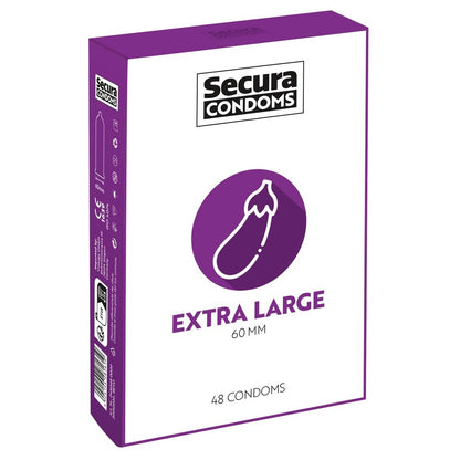 PlayBound UK adult toys & lingerie: secura condoms 48 pack extra large