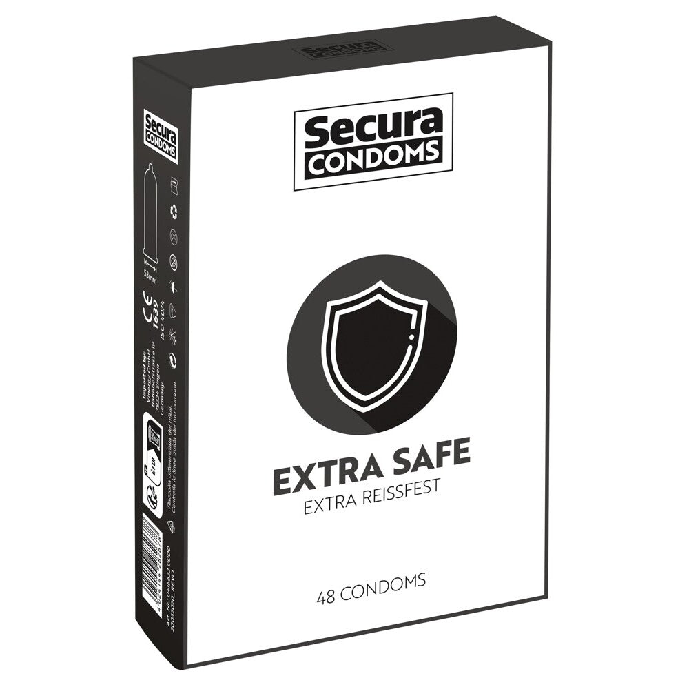 PlayBound UK adult toys & lingerie: secura condoms 48 pack extra safe