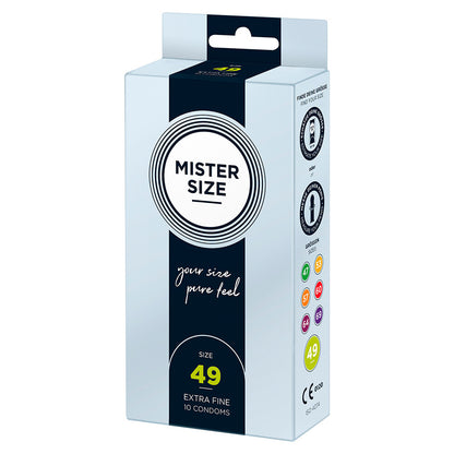 PlayBound UK adult toys & lingerie: mister size 49mm your size pure feel condoms 10 pack