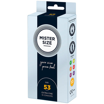 PlayBound UK adult toys & lingerie: mister size 53mm your size pure feel condoms 10 pack