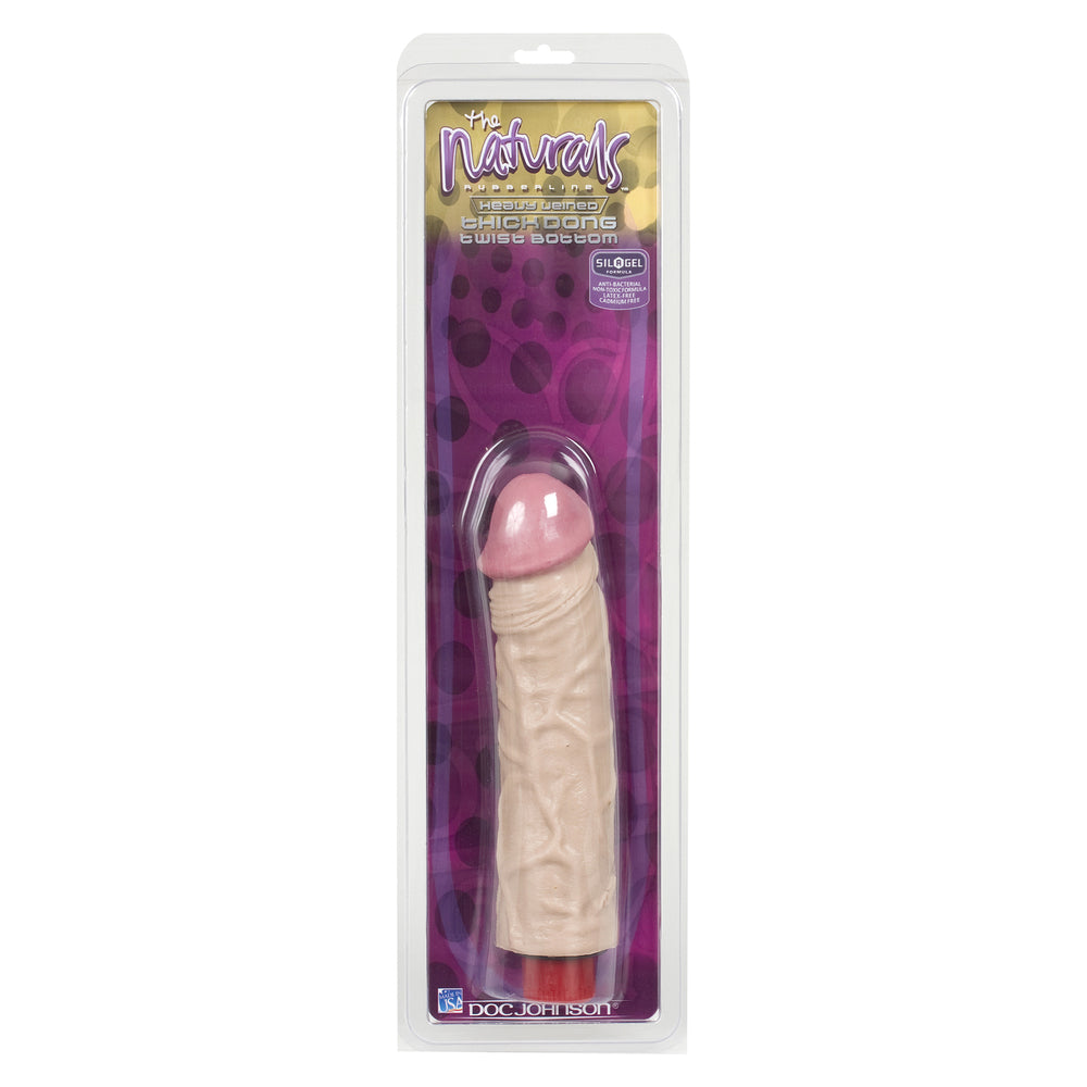 PlayBound UK adult toys & lingerie: the naturals heavy veined 8 inch vibrating dong thick