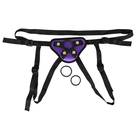 PlayBound UK adult toys & lingerie: purple and black universal harness