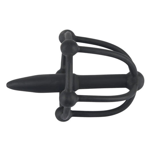 PlayBound UK adult toys & lingerie: silicone penis plug with glans cage