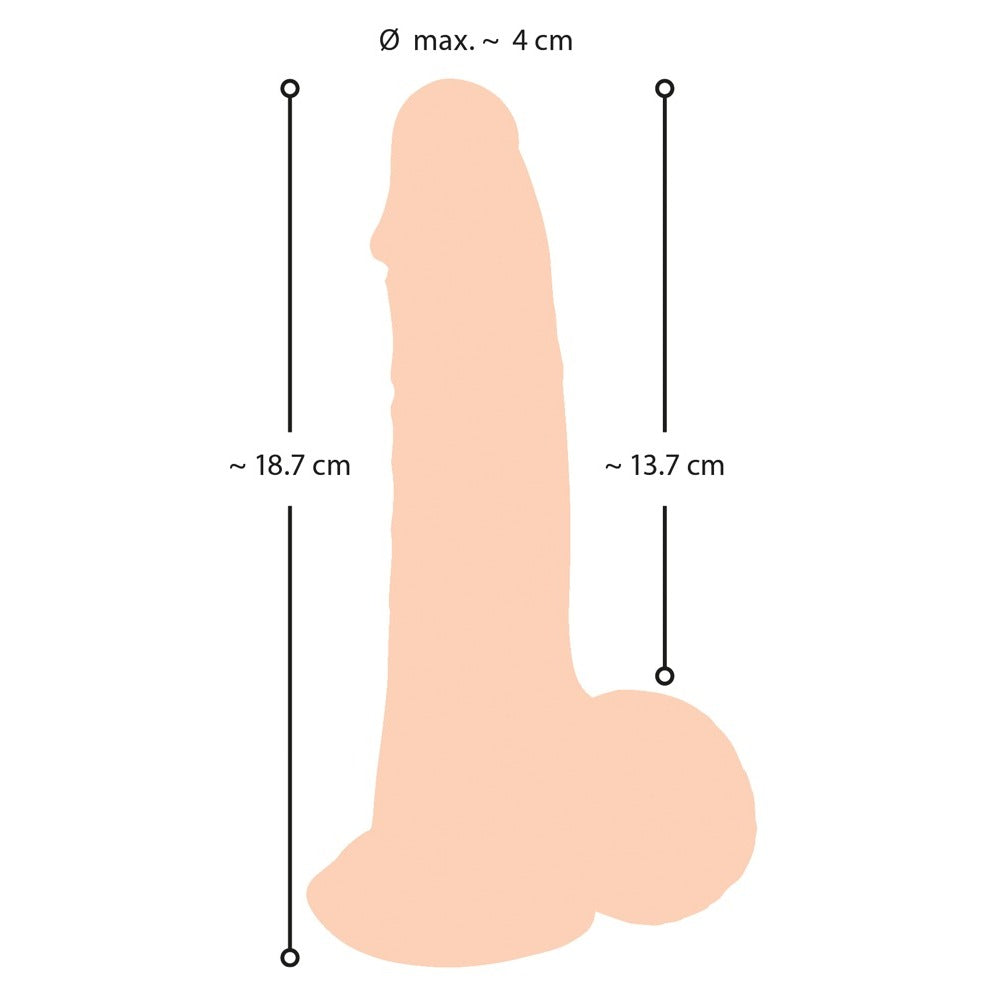 PlayBound UK adult toys & lingerie: nature skin dildo with movable skin 19cm