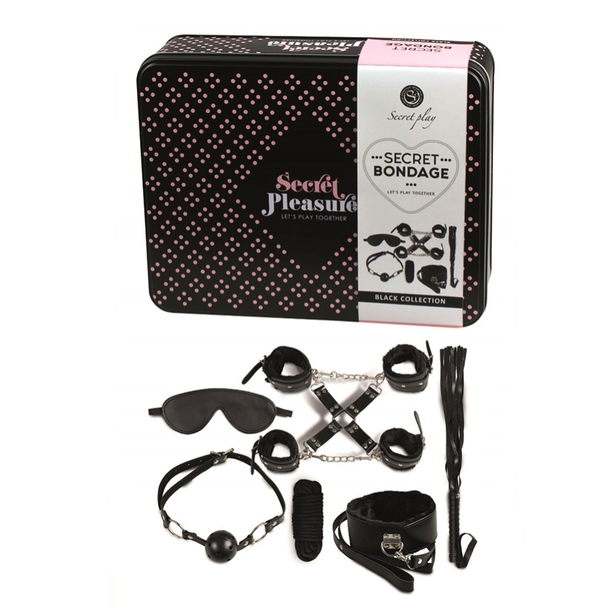 PlayBound UK adult toys & lingerie: secret bondage kit black collection