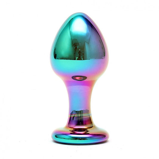 PlayBound UK adult toys & lingerie: sensual multi coloured glass melany anal dildo