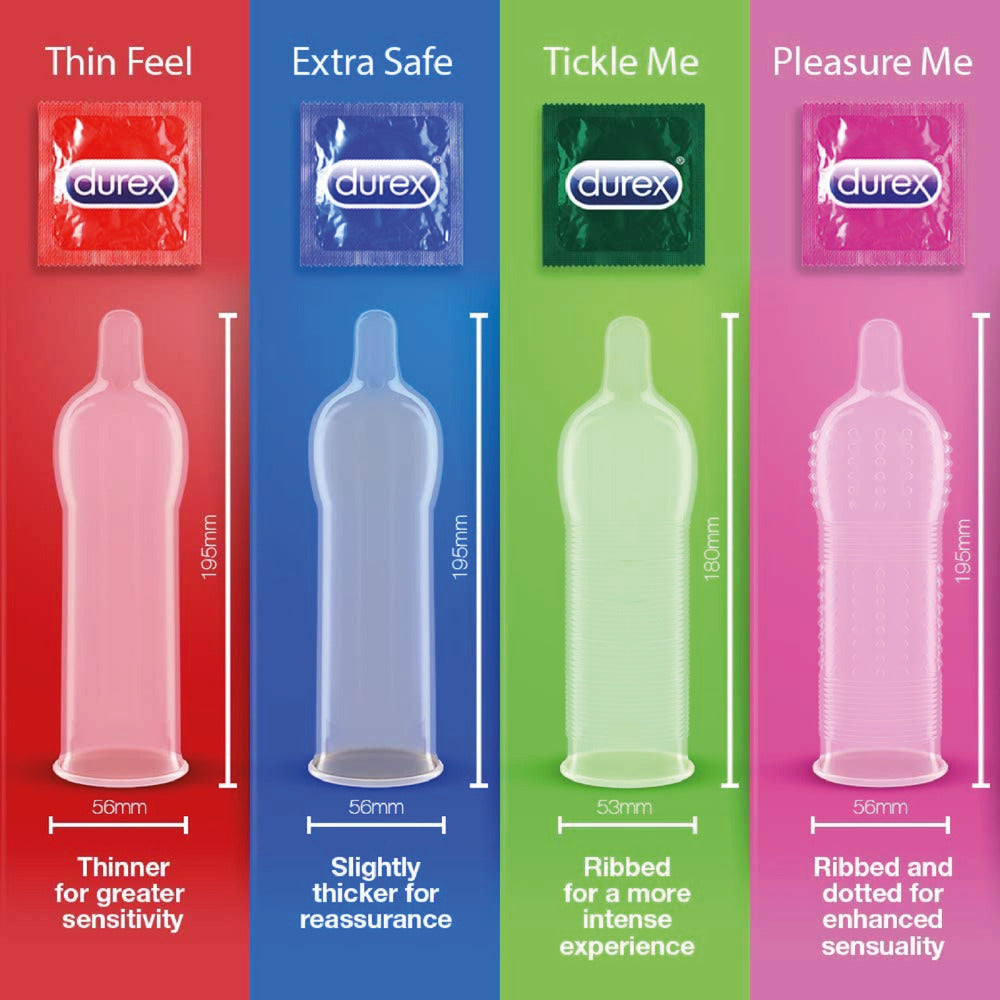 PlayBound UK adult toys & lingerie: durex surprise me variety condoms 40 pack