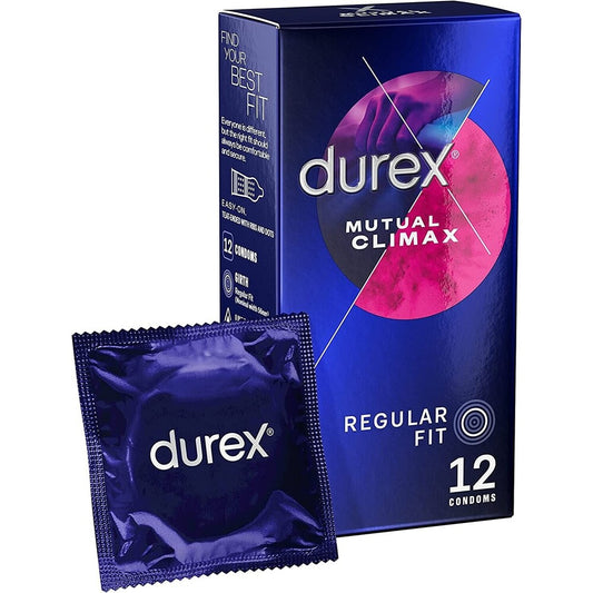 PlayBound UK adult toys & lingerie: durex mutual climax regular fit condoms 12 pack