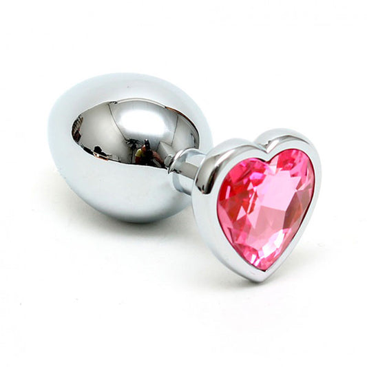 PlayBound UK adult toys & lingerie: small butt plug with heart shaped crystal