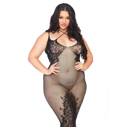 PlayBound UK adult toys & lingerie: leg avenue dual strap halter dress plus size uk 18 to 22