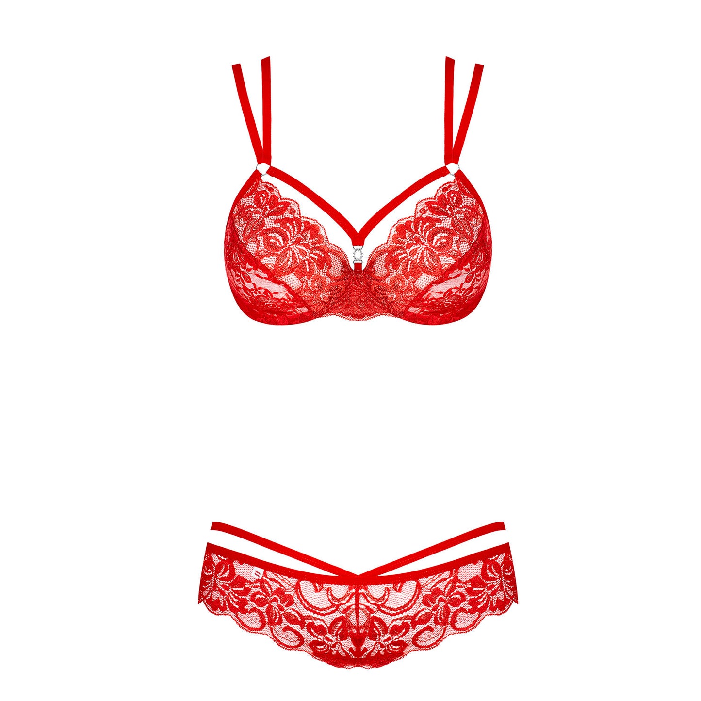 PlayBound UK adult toys & lingerie: red lace bra and gstring