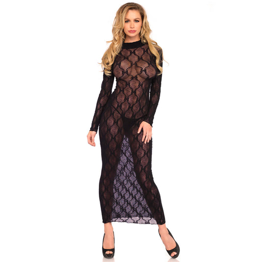 PlayBound UK adult toys & lingerie: leg avenue long sleeved long dress uk 8 to 14