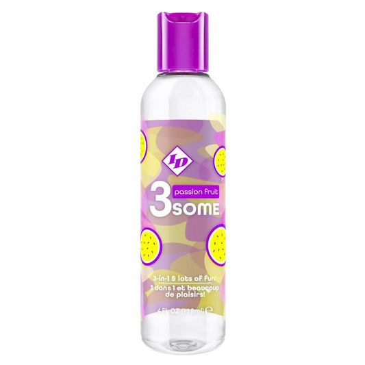 PlayBound UK adult toys & lingerie: id 3some passion fruit 3 in 1 lubricant 118ml