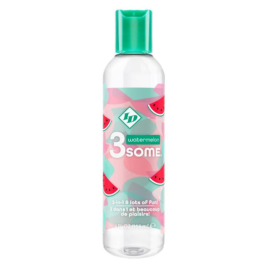 PlayBound UK adult toys & lingerie: id 3some watermelon 3 in 1 lubricant 118ml