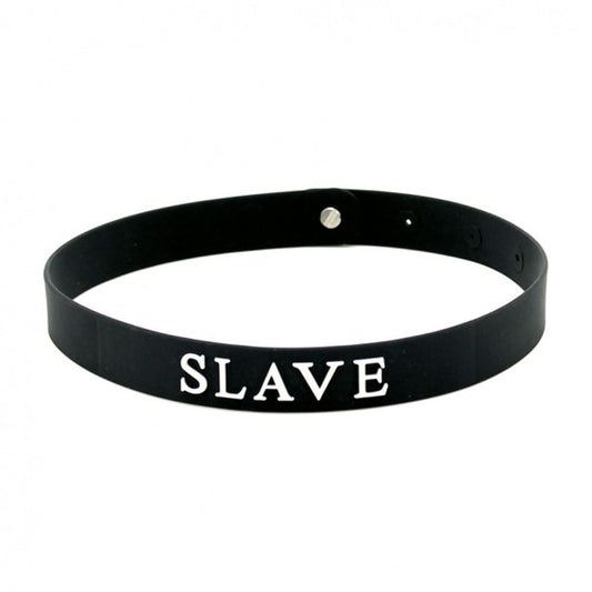 PlayBound UK adult toys & lingerie: black silicone slave collar