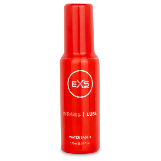 PlayBound UK adult toys & lingerie: exs premium strawberry lubricant 100ml