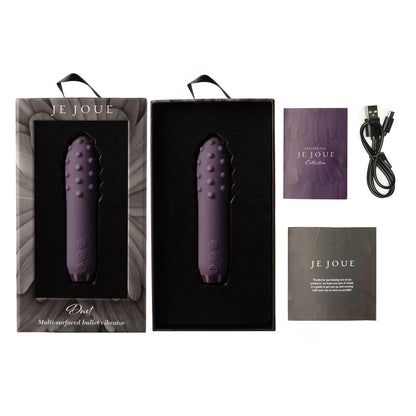 PlayBound UK adult toys & lingerie: je joue duet multi surfaced bullet vibrator purple